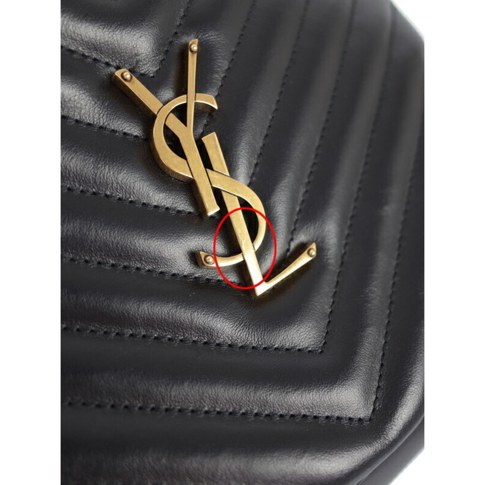 Saint Laurent Quilted Matelasse Paris Lou Camera Chain Shoulder Bag - Picture 4 of 5